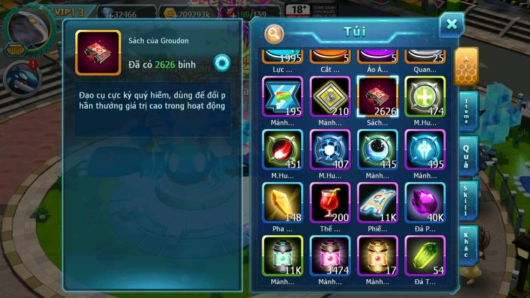 MÃ : #TTS5456 - S326 - TOP 3 - 2K6 SÁCH - V13 - 2K MT - DIANCIE CỘNG HƯỞNG DYNAMAX HOOH CỘNG HƯỞNG DYNAMAX TAPU FINI BC UNVOA WB BC NHIỀU PET BC