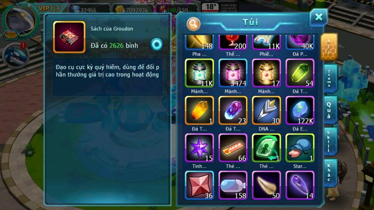 MÃ : #TTS5456 - S326 - TOP 3 - 2K6 SÁCH - V13 - 2K MT - DIANCIE CỘNG HƯỞNG DYNAMAX HOOH CỘNG HƯỞNG DYNAMAX TAPU FINI BC UNVOA WB BC NHIỀU PET BC