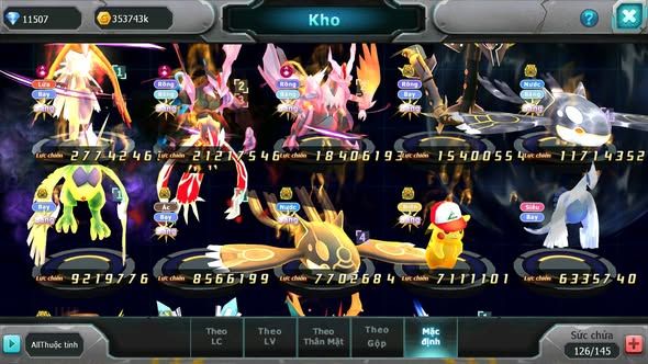 MÃ : #TTS5463 - S1235 - TOP 12 - HOOH CỘNG HƯỞNG DYNAMAX BLACK WHITE CỘNG HƯỞNG DYNAMAX RAYQUAZA CẶP CÁ BC 3 TEAM NGON