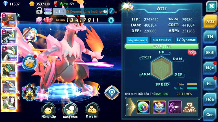 MÃ : #TTS5463 - S1235 - TOP 12 - HOOH CỘNG HƯỞNG DYNAMAX BLACK WHITE CỘNG HƯỞNG DYNAMAX RAYQUAZA CẶP CÁ BC 3 TEAM NGON