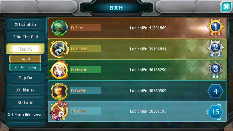 MÃ : #TTS5468 - S1704 - TOP 15 - V13 - YVETAL CỘNG HƯỞNG PK CỰC ĐÃ UNVOA RẮN BĂNG BC ARC DYANAMX