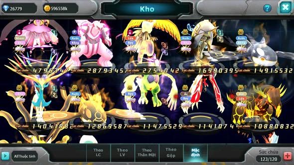 MÃ : #TTS5467 - S901 - TOP 4 ALL - V8 - 27K KC - 242 MẢNH HOOH CỘNG HƯỞNG DIANCIE CỘNG HƯỞNG DYNAMAX LC KHỦNG PALKIA CỘNG HƯỞNG NHIỀU PET BC