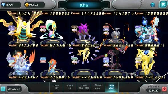 MÃ : #TTS5467 - S901 - TOP 4 ALL - V8 - 27K KC - 242 MẢNH HOOH CỘNG HƯỞNG DIANCIE CỘNG HƯỞNG DYNAMAX LC KHỦNG PALKIA CỘNG HƯỞNG NHIỀU PET BC