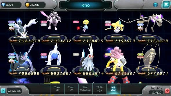 MÃ : #TTS5467 - S901 - TOP 4 ALL - V8 - 27K KC - 242 MẢNH HOOH CỘNG HƯỞNG DIANCIE CỘNG HƯỞNG DYNAMAX LC KHỦNG PALKIA CỘNG HƯỞNG NHIỀU PET BC