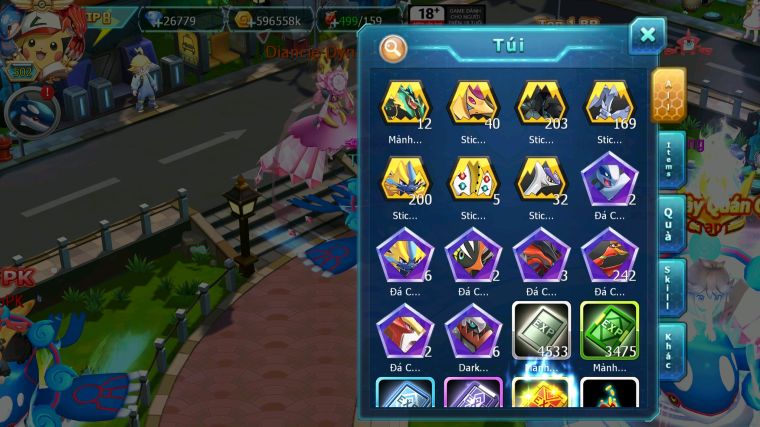 MÃ : #TTS5467 - S901 - TOP 4 ALL - V8 - 27K KC - 242 MẢNH HOOH CỘNG HƯỞNG DIANCIE CỘNG HƯỞNG DYNAMAX LC KHỦNG PALKIA CỘNG HƯỞNG NHIỀU PET BC