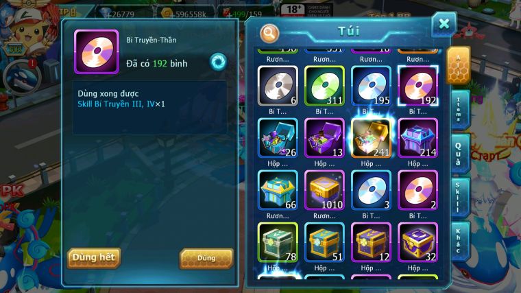 MÃ : #TTS5467 - S901 - TOP 4 ALL - V8 - 27K KC - 242 MẢNH HOOH CỘNG HƯỞNG DIANCIE CỘNG HƯỞNG DYNAMAX LC KHỦNG PALKIA CỘNG HƯỞNG NHIỀU PET BC