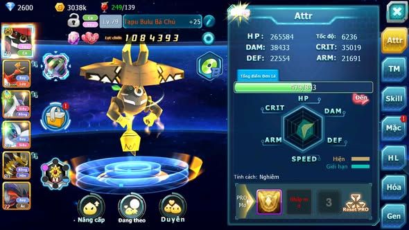 MÃ : #TTS5475 - S1822 - TOP 43 V8 - TAPU BULU BÁ CHỦ HOOH CẶP LATI NHIỀU PET HT