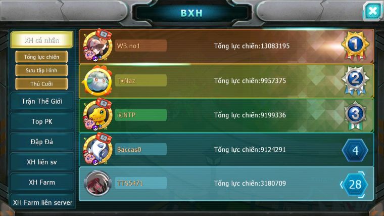 MÃ : #TTS5471 - S1831 - TOP27 - V7 - HOOH DRAK HOOH THẦN GIÓ AMDLO RAIKOU ĐUA TOP NGON