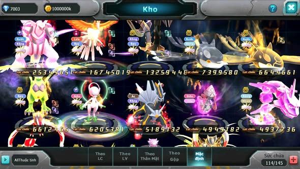 MÃ : #TTS5479 - S1162 - TOP35 - V7 - PALKIA CỘNG HƯỞNG HOOH CỘNG HƯỞNG DYNAMAX RAYQUAZA CẶP CÁ BC MEWTWO Y CH NHIỀU PET HT