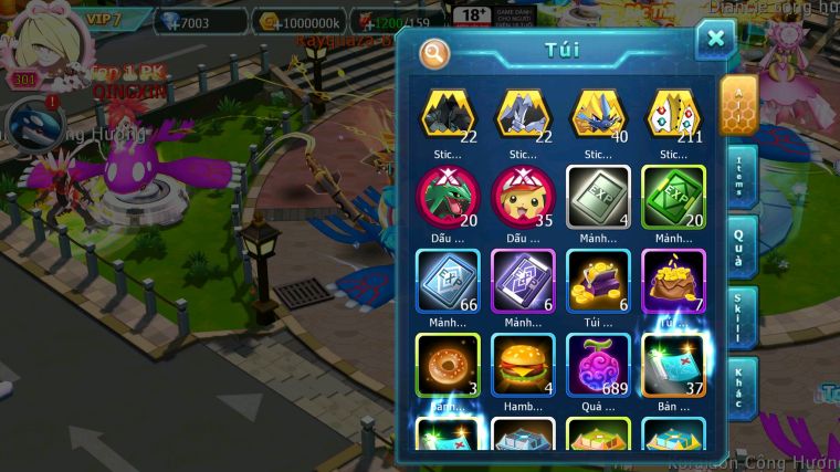 MÃ : #TTS5479 - S1162 - TOP35 - V7 - PALKIA CỘNG HƯỞNG HOOH CỘNG HƯỞNG DYNAMAX RAYQUAZA CẶP CÁ BC MEWTWO Y CH NHIỀU PET HT
