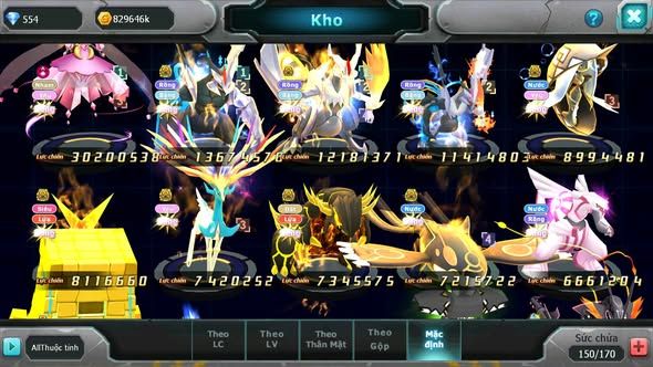 MÃ : #TTS5477 - S1386 - TOP44 - V13 - DIANCIE CỘNG HƯỞNG DYNAMAX LC KHỦNG UNVOA WB BÁ CHỦ TAPUFINI BC NHIỀU PET BC
