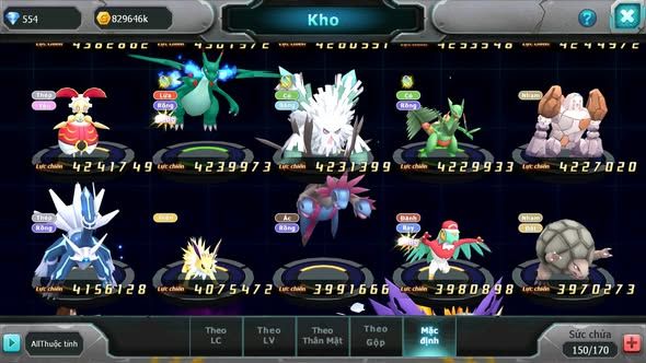 MÃ : #TTS5477 - S1386 - TOP44 - V13 - DIANCIE CỘNG HƯỞNG DYNAMAX LC KHỦNG UNVOA WB BÁ CHỦ TAPUFINI BC NHIỀU PET BC