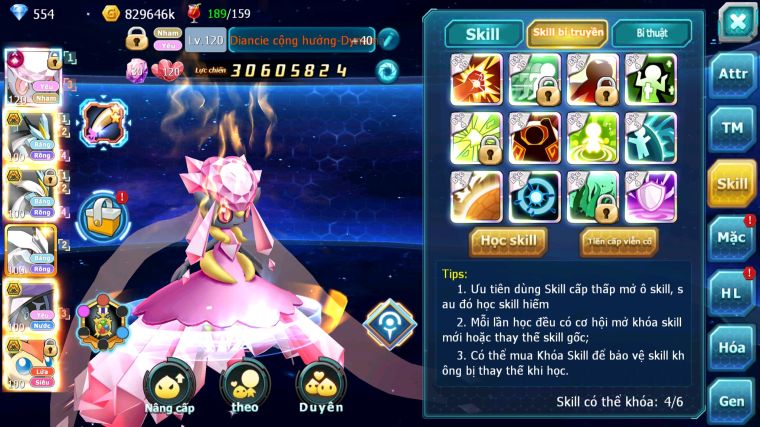 MÃ : #TTS5477 - S1386 - TOP44 - V13 - DIANCIE CỘNG HƯỞNG DYNAMAX LC KHỦNG UNVOA WB BÁ CHỦ TAPUFINI BC NHIỀU PET BC