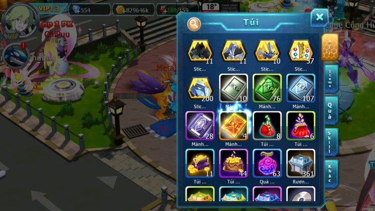 MÃ : #TTS5477 - S1386 - TOP44 - V13 - DIANCIE CỘNG HƯỞNG DYNAMAX LC KHỦNG UNVOA WB BÁ CHỦ TAPUFINI BC NHIỀU PET BC