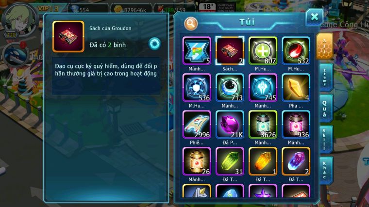 MÃ : #TTS5477 - S1386 - TOP44 - V13 - DIANCIE CỘNG HƯỞNG DYNAMAX LC KHỦNG UNVOA WB BÁ CHỦ TAPUFINI BC NHIỀU PET BC