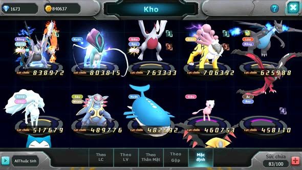 MÃ : #TTS5476 - S1848 - V10 - TOP31 - UNVOA SUICUN RAIKOU LUGIA VIP CAO
