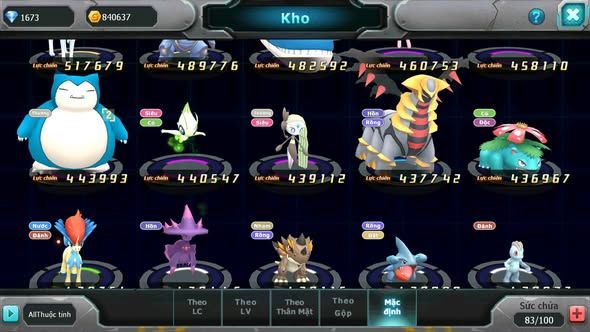 MÃ : #TTS5476 - S1848 - V10 - TOP31 - UNVOA SUICUN RAIKOU LUGIA VIP CAO