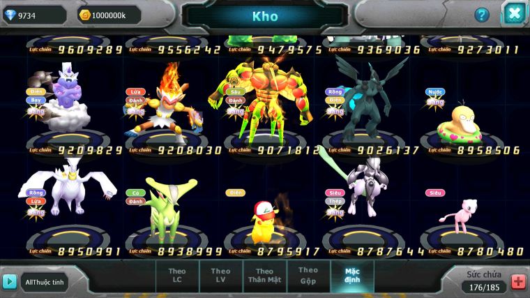 MÃ : #TTS5481 - S50 - TOP 2 ALL -  V16 - DIANCIE CỘNG HƯỞNG DYANMAX HOOH CỘNG HƯỞNG DYANAMX LC KHỦNG NHIỀU PET BC CÓ MEGA NEC HOOPA