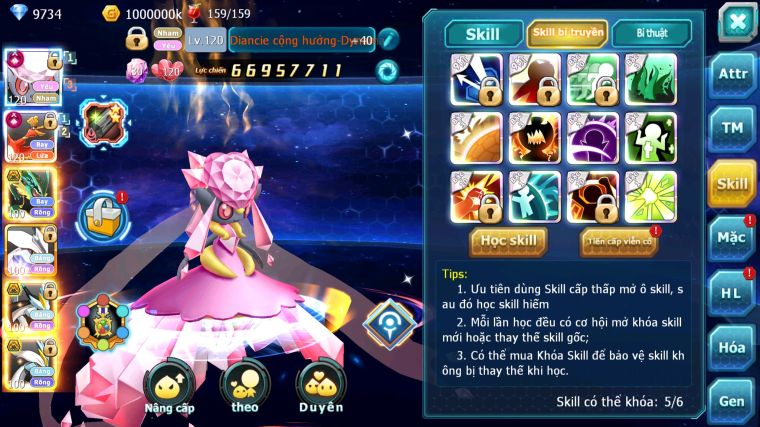 MÃ : #TTS5481 - S50 - TOP 2 ALL -  V16 - DIANCIE CỘNG HƯỞNG DYANMAX HOOH CỘNG HƯỞNG DYANAMX LC KHỦNG NHIỀU PET BC CÓ MEGA NEC HOOPA