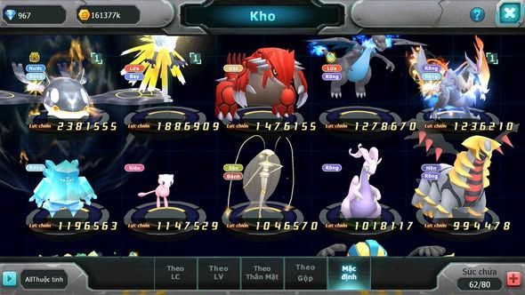 MÃ : #TTS5490 - S1806 - TOP 24 - QUÁI VẬT BIỂN CẢ BÁ CHỦ HOOH GROUDON WHITE