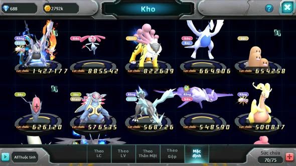 MÃ : #TTS5487 - S1848 - TOP19 - V9 - UNVOA MES RAIKOU LUGIA ĐUA TOP NGON