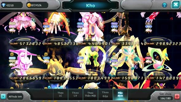 MÃ : #TTS5486 - S207 - TOP3 - V14 - 43K KC -DIANCIE  - HOOH - PALKIA - YVETAL CỘNG HƯỞNG 3 TEAM CỰC CHẤT