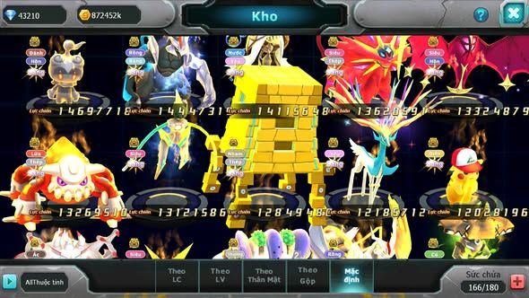 MÃ : #TTS5486 - S207 - TOP3 - V14 - 43K KC -DIANCIE  - HOOH - PALKIA - YVETAL CỘNG HƯỞNG 3 TEAM CỰC CHẤT