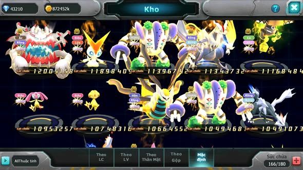 MÃ : #TTS5486 - S207 - TOP3 - V14 - 43K KC -DIANCIE  - HOOH - PALKIA - YVETAL CỘNG HƯỞNG 3 TEAM CỰC CHẤT