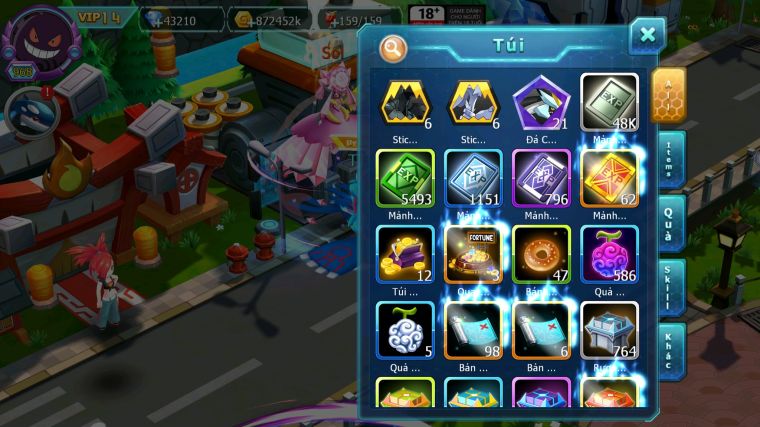 MÃ : #TTS5486 - S207 - TOP3 - V14 - 43K KC -DIANCIE  - HOOH - PALKIA - YVETAL CỘNG HƯỞNG 3 TEAM CỰC CHẤT