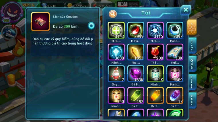 MÃ : #TTS5486 - S207 - TOP3 - V14 - 43K KC -DIANCIE  - HOOH - PALKIA - YVETAL CỘNG HƯỞNG 3 TEAM CỰC CHẤT