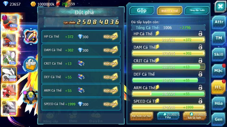 MÃ : #TTS5494 - S1619 - TOP13 - 1K7 SÁCH - V14 - 23K KC - HOOH BÁ CHỦ DYNAMAX YVETAL BÁ CHỦ THẦN GIÓ BC UNVOA QVLD BC CẶP L;ATI BC MEW GIÁP BC