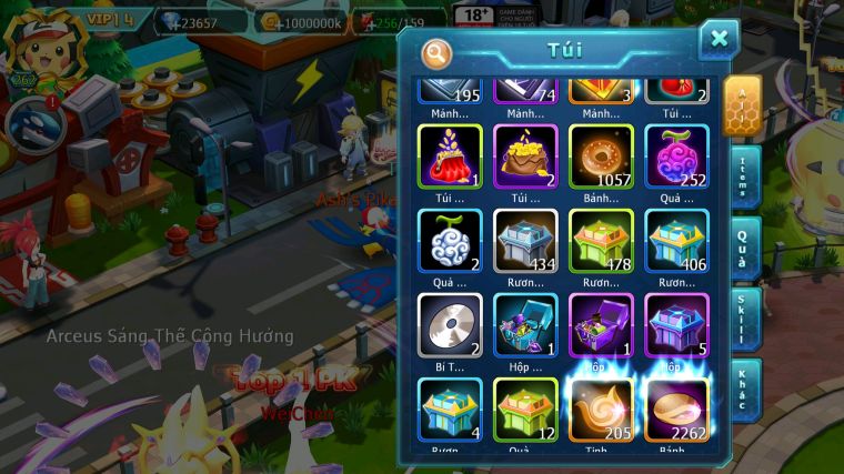 MÃ : #TTS5494 - S1619 - TOP13 - 1K7 SÁCH - V14 - 23K KC - HOOH BÁ CHỦ DYNAMAX YVETAL BÁ CHỦ THẦN GIÓ BC UNVOA QVLD BC CẶP L;ATI BC MEW GIÁP BC