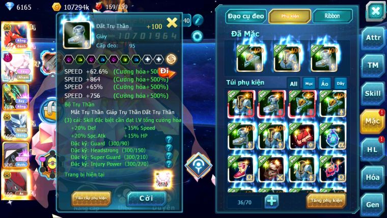 MÃ : #TTS5500 - S1607 - TOP39 - V14 - KORAIDON BÁ CHỦ DIANCIE DYANAMX RẮN BĂNG ZOROA BC CẶP LATI BC