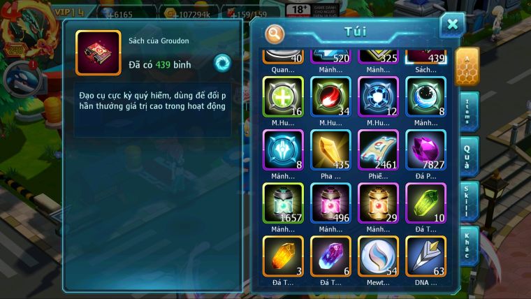 MÃ : #TTS5500 - S1607 - TOP39 - V14 - KORAIDON BÁ CHỦ DIANCIE DYANAMX RẮN BĂNG ZOROA BC CẶP LATI BC