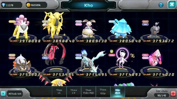 MÃ : #TTS5496 - S1278 - TOP50 - V12 - 468 SÁCH - DIANCIE DYNAMAX WHITE DYNAMAX PALKIA BC BLACK BC NHIỀU PET HT