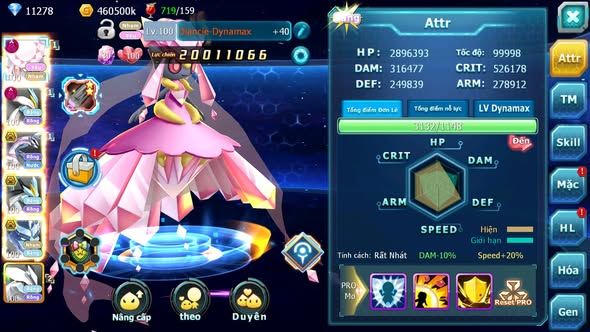 MÃ : #TTS5496 - S1278 - TOP50 - V12 - 468 SÁCH - DIANCIE DYNAMAX WHITE DYNAMAX PALKIA BC BLACK BC NHIỀU PET HT