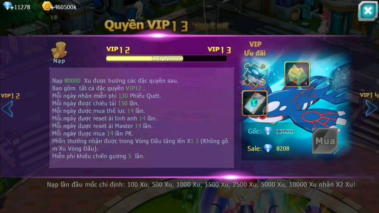 MÃ : #TTS5496 - S1278 - TOP50 - V12 - 468 SÁCH - DIANCIE DYNAMAX WHITE DYNAMAX PALKIA BC BLACK BC NHIỀU PET HT