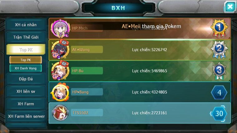 MÃ : #TTS5502 - S1837 - V5 - TOP29 - UNVOA CELEBI RAIKOU SỬ TỬ TÒA THÁP ĐUA TOP NGON