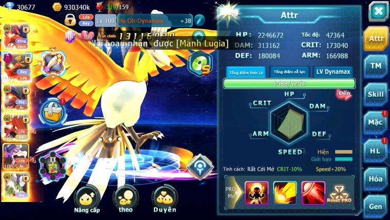 MÃ : #TTS5501 - S1610 - TOP 18PK - 30K KC - V15 - KORAIDON BÁ CHỦ SÉT HH BUILD TỐT HOOH DYNAMAX YVETAL BC NHIỀU PET HT QUÁ NGON