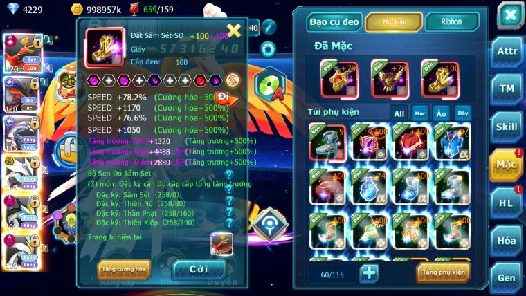 MÃ : #TTS5506 - S1253 -TOP3-4 ALL - HOOH CỘNG HƯỞNG DYANAMX LC KHỦNG YVETAL CH PALKIA CH UNVOA BÁ CHỦ WB DYANAMX 3 TEAM CỰC NGON