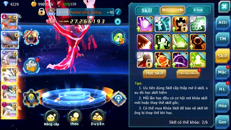 MÃ : #TTS5506 - S1253 -TOP3-4 ALL - HOOH CỘNG HƯỞNG DYANAMX LC KHỦNG YVETAL CH PALKIA CH UNVOA BÁ CHỦ WB DYANAMX 3 TEAM CỰC NGON