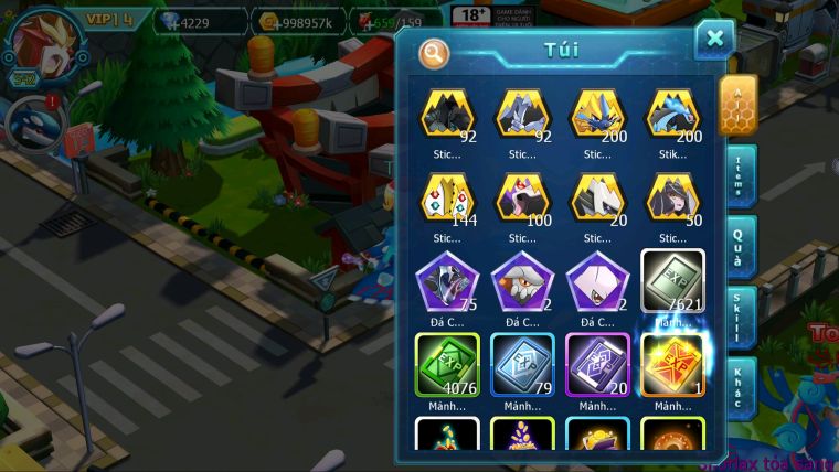 MÃ : #TTS5506 - S1253 -TOP3-4 ALL - HOOH CỘNG HƯỞNG DYANAMX LC KHỦNG YVETAL CH PALKIA CH UNVOA BÁ CHỦ WB DYANAMX 3 TEAM CỰC NGON
