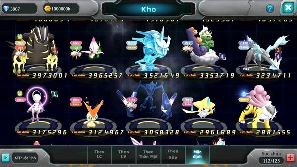 MÃ : #TTS5515 - S1296 - BTAA BÁ CHỦ UNVOA ZOROA BC MES HOOH RAYQUAZA NHIỀU PET HT