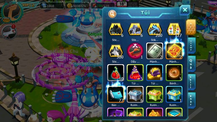 MÃ : #TTS5514 - S1553 - V12 - TOP 37 - HOOH CỘNG HƯỞNG DYNAMX YVETAL BC THẦN GIÓ BC MEW GIÁP BC CẶP LATI BC