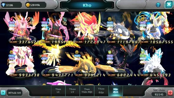 MÃ : #TTS5517 - S1406 - TOP 33 - 32K KC - WB CỘNG HƯỞNG DYNAMAX VUA KHIÊN BC UNVOA BÁ CHỦ CẶP CÁ BC PALKIA BC