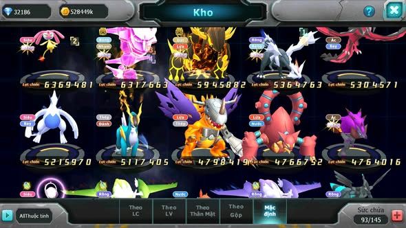 MÃ : #TTS5517 - S1406 - TOP 33 - 32K KC - WB CỘNG HƯỞNG DYNAMAX VUA KHIÊN BC UNVOA BÁ CHỦ CẶP CÁ BC PALKIA BC