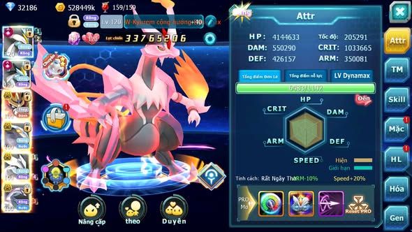 MÃ : #TTS5517 - S1406 - TOP 33 - 32K KC - WB CỘNG HƯỞNG DYNAMAX VUA KHIÊN BC UNVOA BÁ CHỦ CẶP CÁ BC PALKIA BC