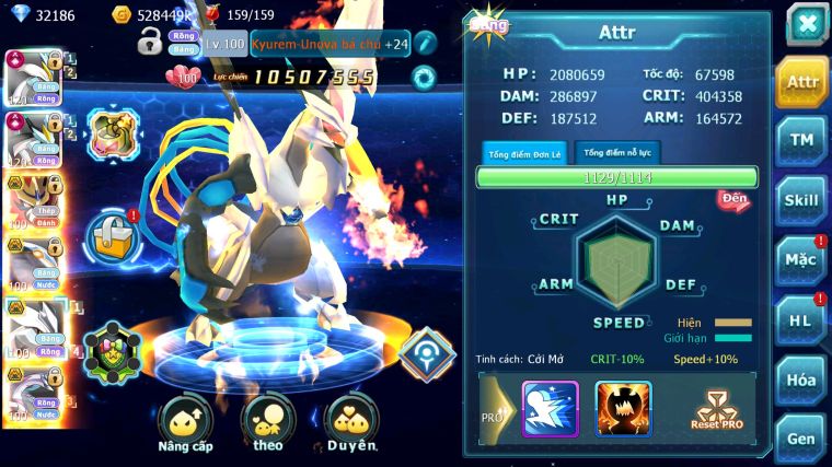 MÃ : #TTS5517 - S1406 - TOP 33 - 32K KC - WB CỘNG HƯỞNG DYNAMAX VUA KHIÊN BC UNVOA BÁ CHỦ CẶP CÁ BC PALKIA BC