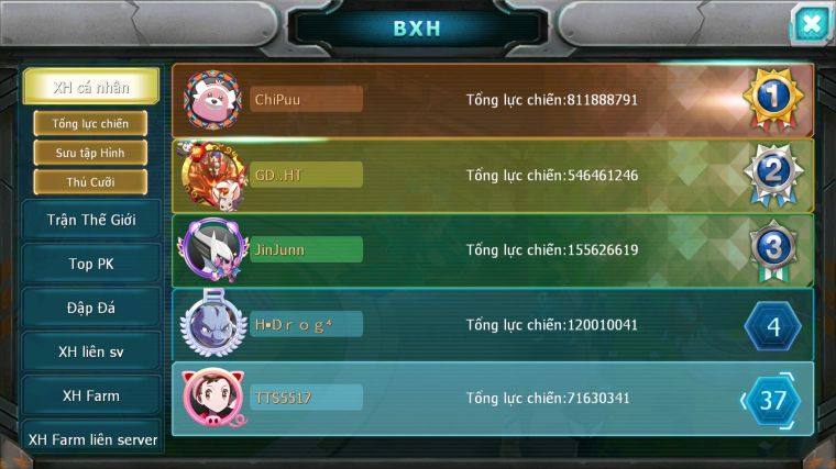 MÃ : #TTS5517 - S1406 - TOP 33 - 32K KC - WB CỘNG HƯỞNG DYNAMAX VUA KHIÊN BC UNVOA BÁ CHỦ CẶP CÁ BC PALKIA BC