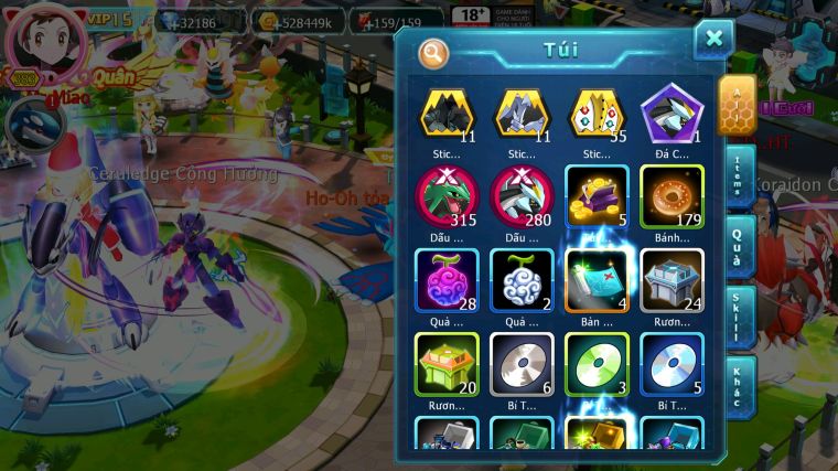 MÃ : #TTS5517 - S1406 - TOP 33 - 32K KC - WB CỘNG HƯỞNG DYNAMAX VUA KHIÊN BC UNVOA BÁ CHỦ CẶP CÁ BC PALKIA BC
